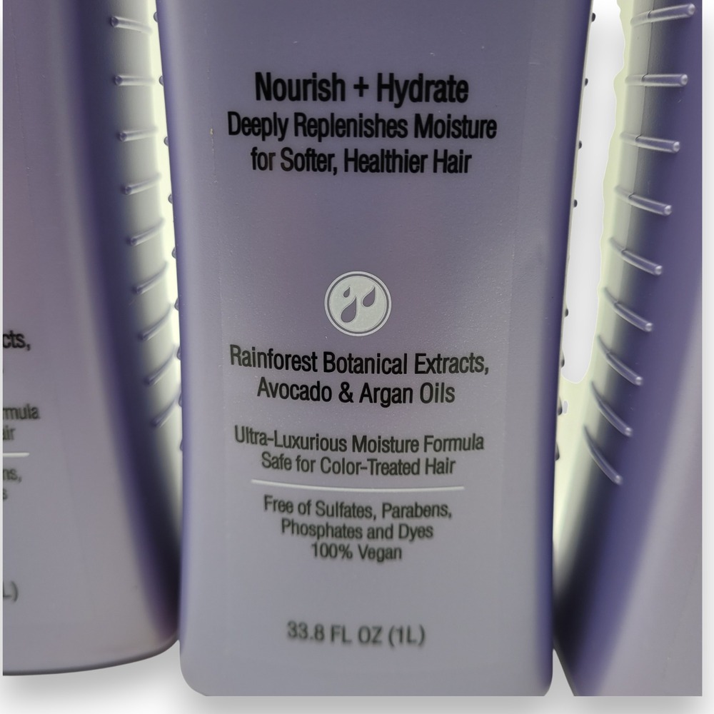 Kirkland Moisture Shampoo Twin Pack 33.8 oz Each, Vegan & Color Safe - Picture 3 of 7